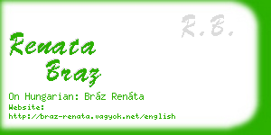 renata braz business card